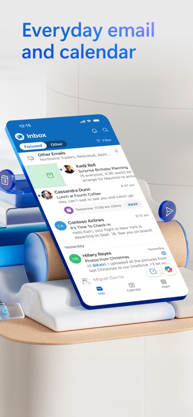 Microsoft Copilot in Outlook screenshot from the App Store listing