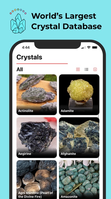 Rock & Crystal Identifier (Crystal Council) screenshot from the App Store listing